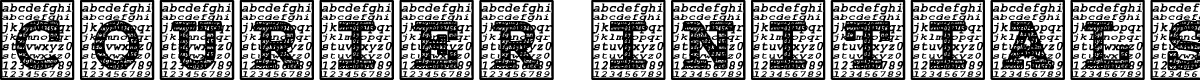 Courier Initials
