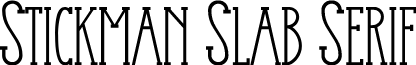 Stickman Slab Serif