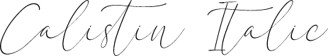 Calistin Italic