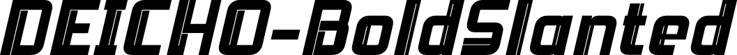DEICHO-BoldSlanted