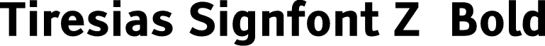 Tiresias Signfont Z Bold