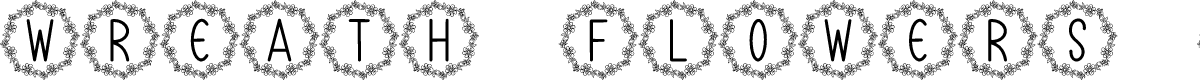 Wreath Flowers Monogram