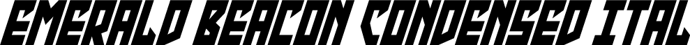 Emerald Beacon Condensed Ital