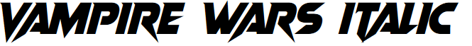 Vampire Wars Italic