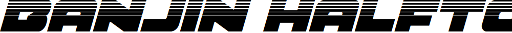 Banjin Halftone Italic
