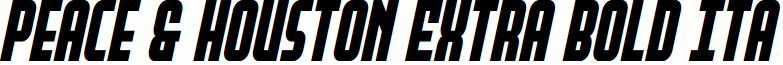 Peace & Houston Extra Bold Ita