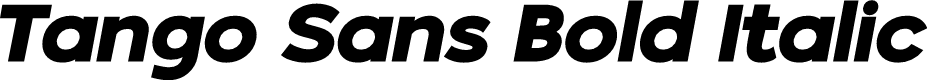 Tango Sans Bold Italic