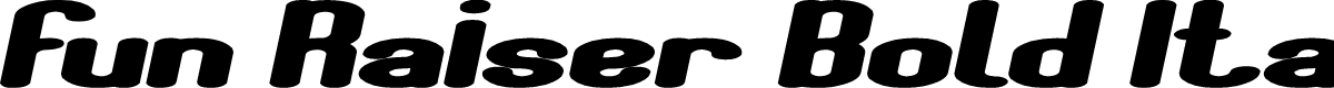 Fun Raiser Bold Italic
