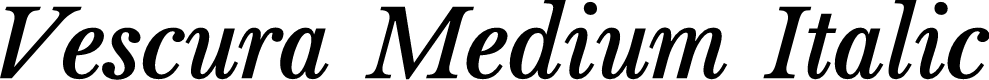 Vescura Demo Medium Italic