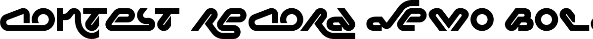 Contest Record Demo Bold