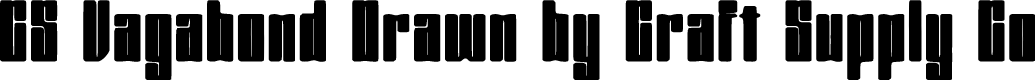 CSVagabondDrawn-Regular Demo