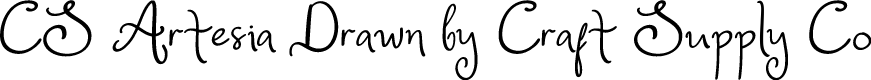 CSArtesiaDrawn-Regular Demo