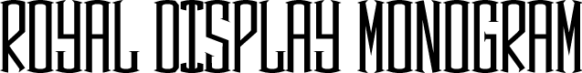 Royal Display Monogram
