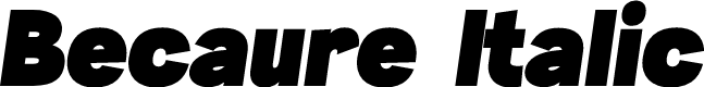 Becaure Demo Italic
