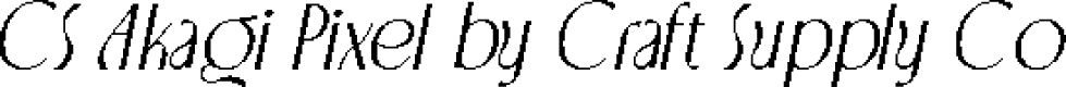 CS Akagi Pixel Regular Demo
