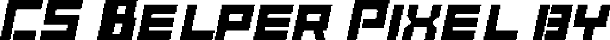 CS Belper Pixel Regular Demo