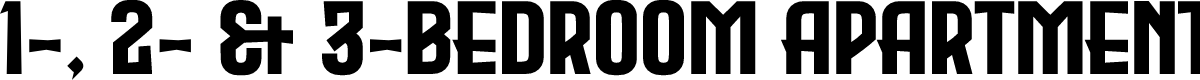 1, 2, & 3-Bedroom Apartments & Townhomes