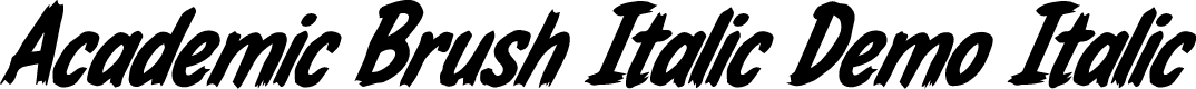 Academic Brush Italic Demo Italic