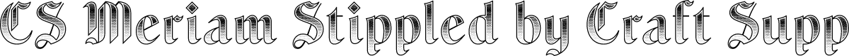 CS Meriam Stippled Regular Demo