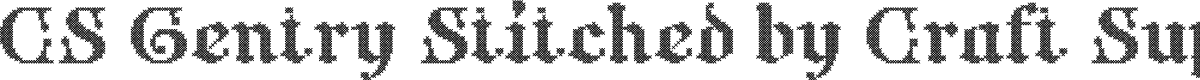 CS Gentry Stitched Regular Demo