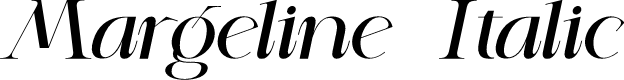 Margeline  Italic