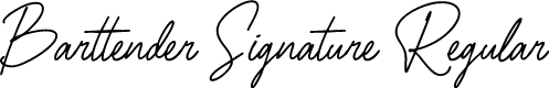 Barttender Signature Font Regular
