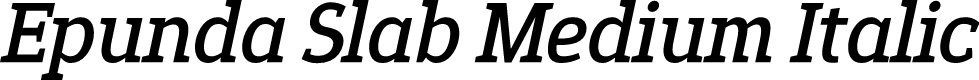 Epunda Slab Medium Italic