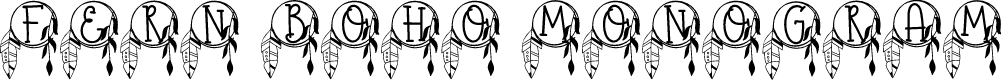 Fern Boho Monogram