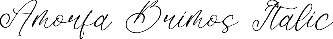 Amorfa Brimos Italic