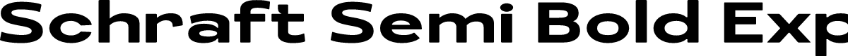 Schraft Semi Bold Expanded