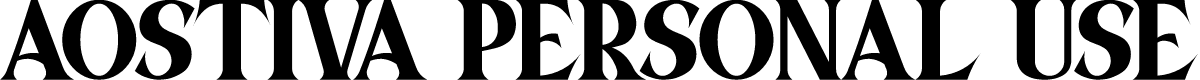 Aostiva PERSONAL USE ONLY!
