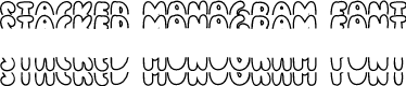 Stacked Monogram Font