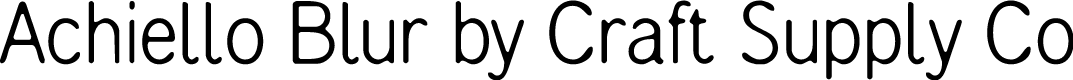 AchielloBlur-Regular