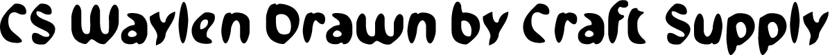 CSWaylenDrawn-Regular Demo