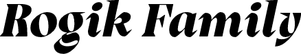 Rogik Black Italic