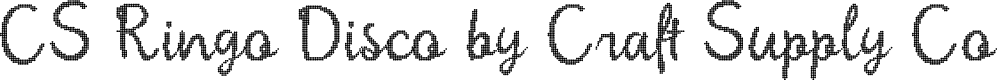 CSRingoDisco-Regular Demo
