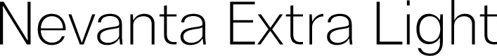 Nevanta Extra Light