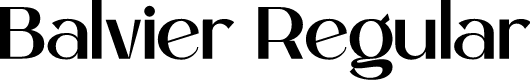 Balvier Regular