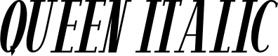 QUEEN ITALIC Italic