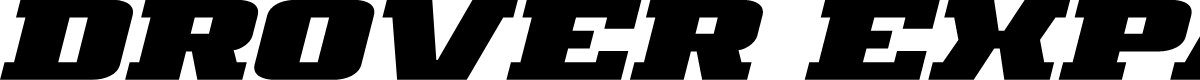 Drover Expanded Italic