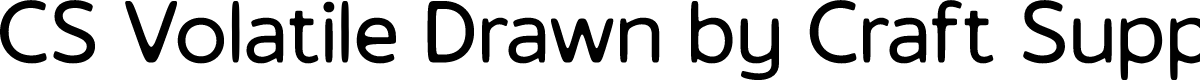 CSVolatileDrawn-Regular Demo