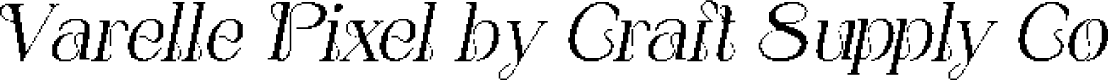 VarellePixel-Regular Demo