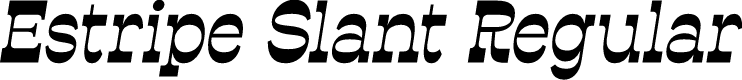 Estripe Slant Regular