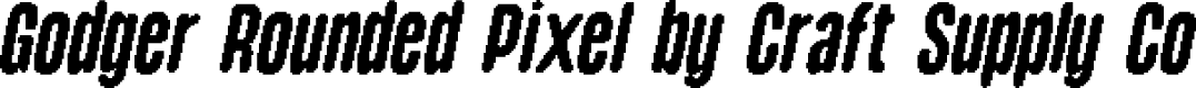 GodgerRoundedPixel-Regular Demo