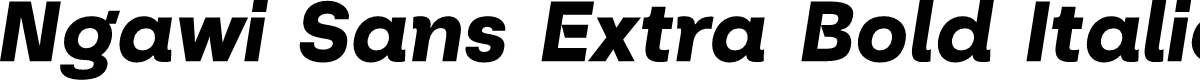 Ngawi Demo Extra Bold Italic