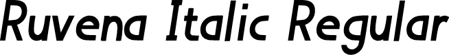 Ruvena Italic Regular