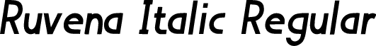 Ruvena Italic Regular