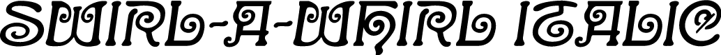 Swirl-a-Whirl Italic