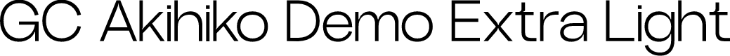 GC Akihiko Demo Extra Light