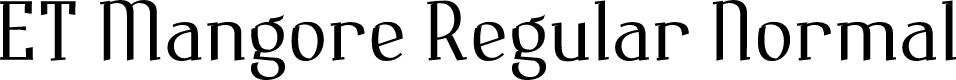 ET Mangore Regular Normal